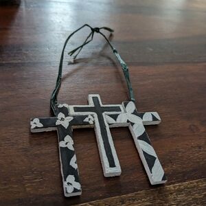 Floral Cross Wall Hanging